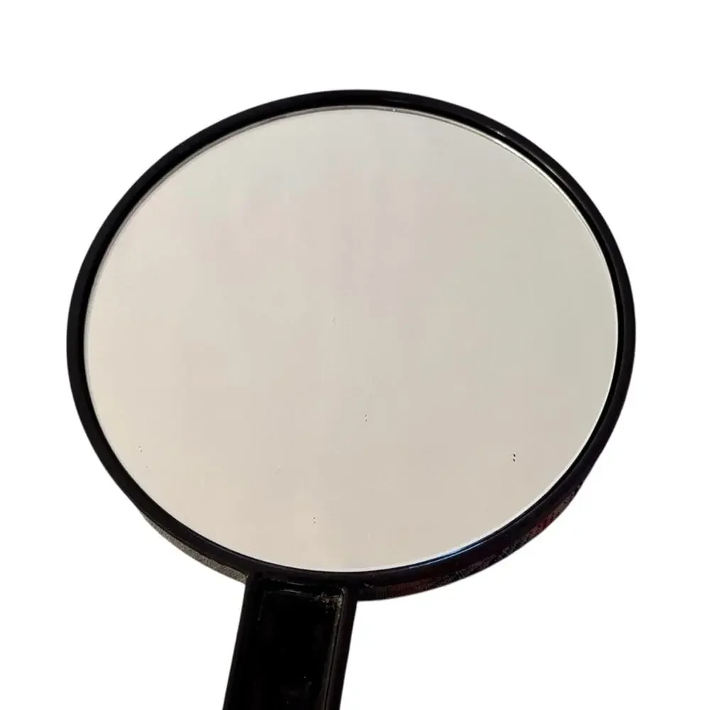 Vintage Otagiri Double Hand Mirror Nesting Black Lacquer Iris Floral Japanese